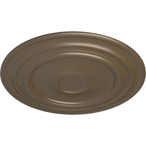 Giana Ceiling Medallion (Fits Canopies Up To 7 7/8), Hand-Painted Warm Silver, 32 5/8OD X 1 1/2P